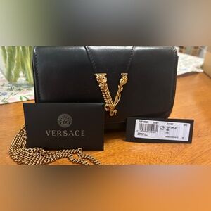 Versace Black and Gold Women's Bag
